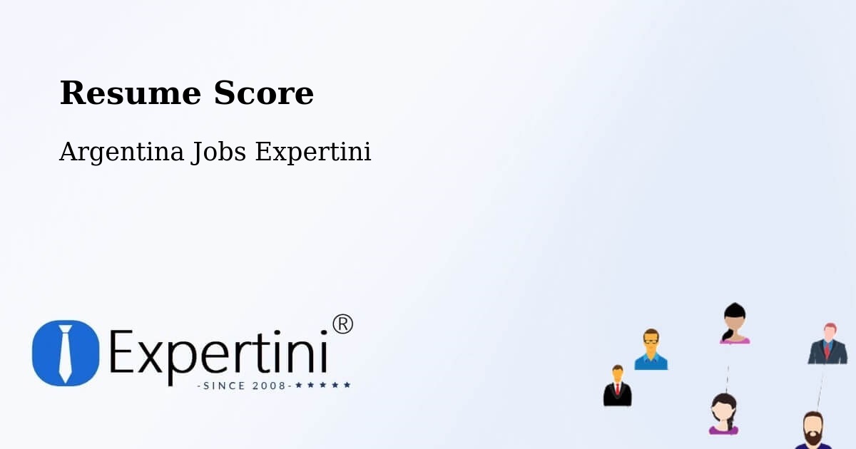 Resume Score & Job Description Match Tool – Añelo - Argentina Jobs Expertini
